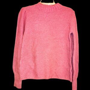 NWT NIC+ZOE Waffle Stitch Sewater Size M Light Pink Small Flaw